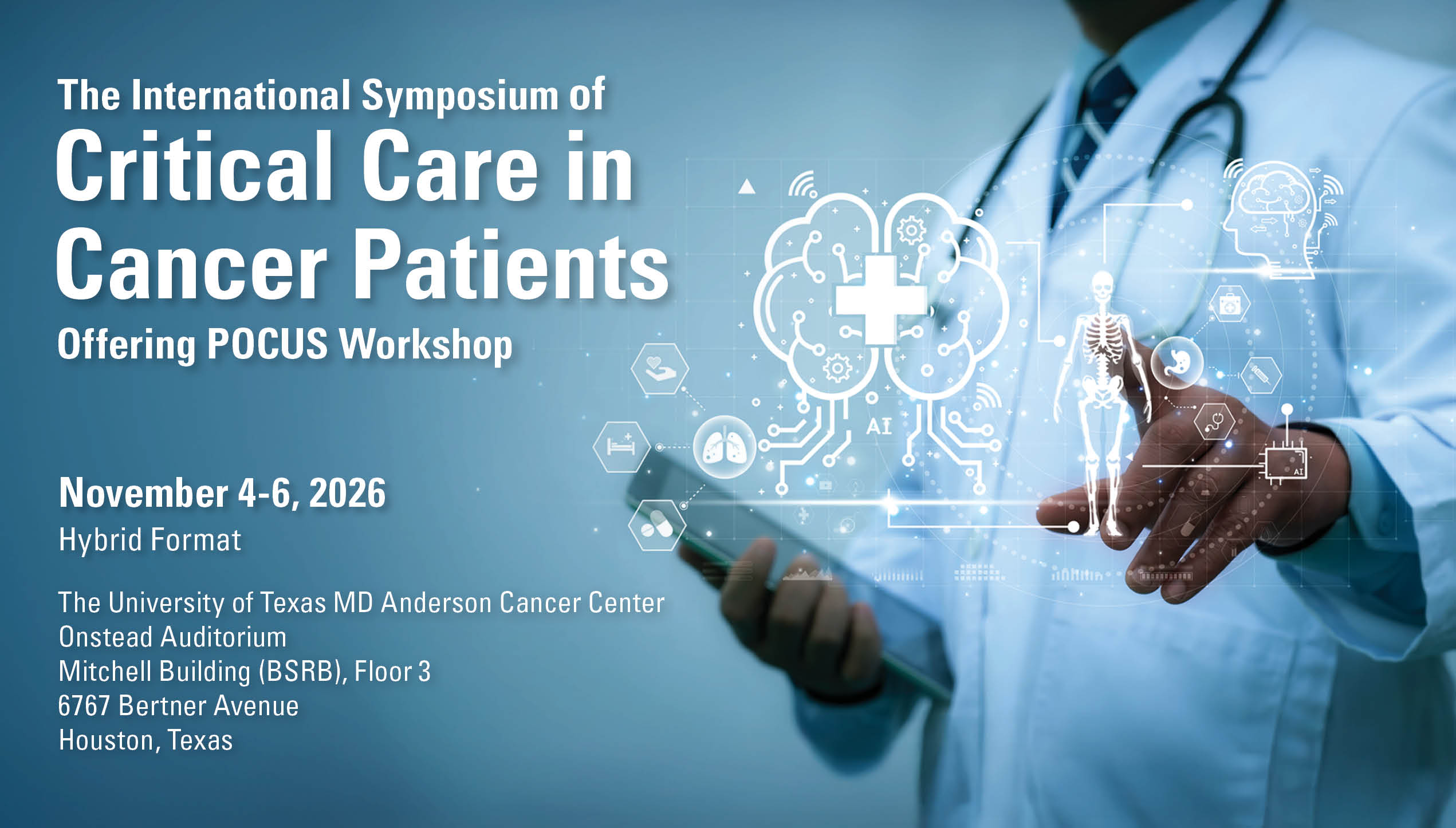 The International Symposium of Critical Care in Cancer Patients Banner